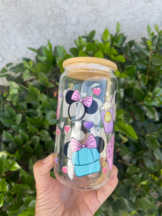 Disney Snacks Glass Cup