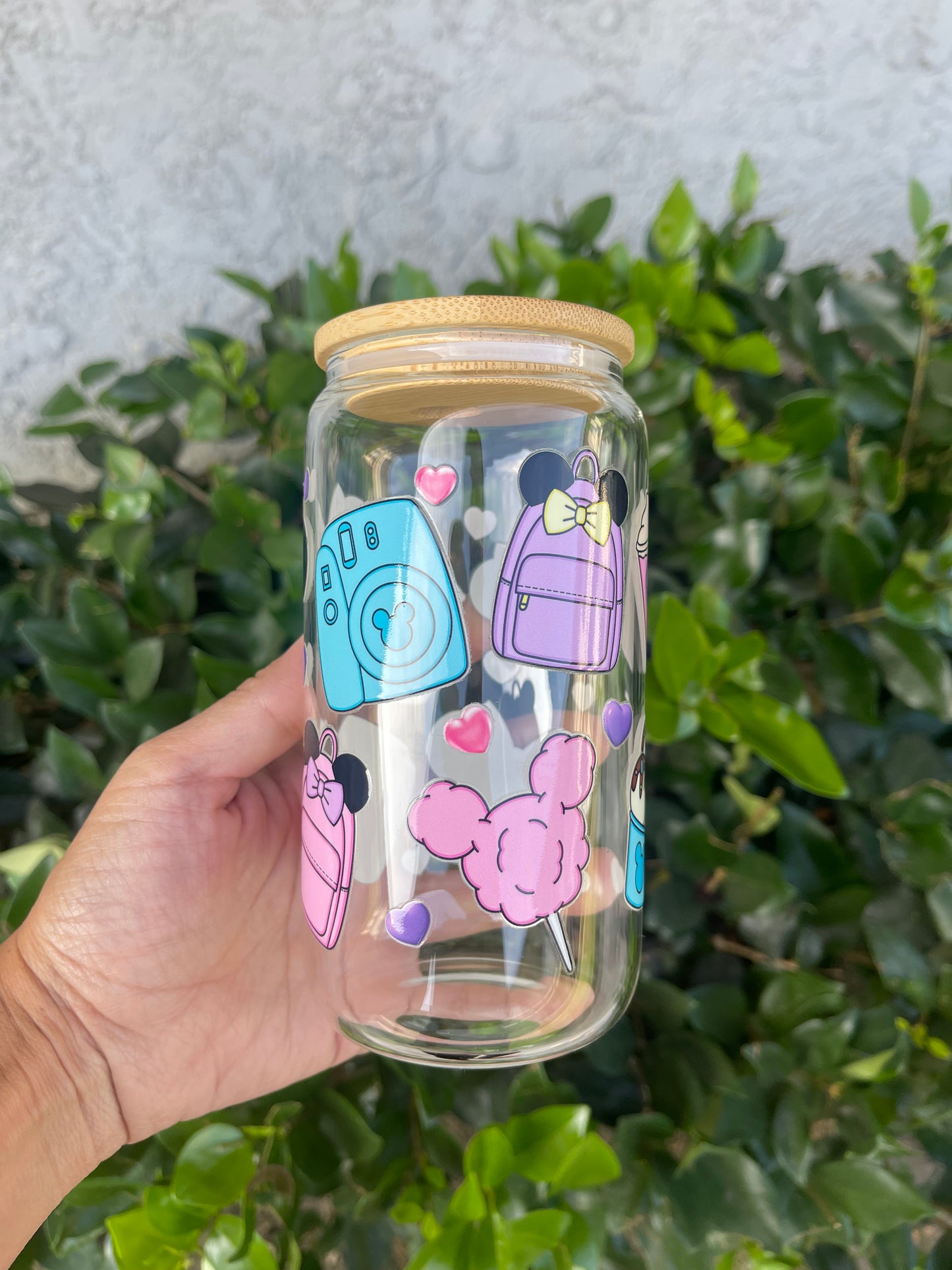 Disney Snacks Glass Cup