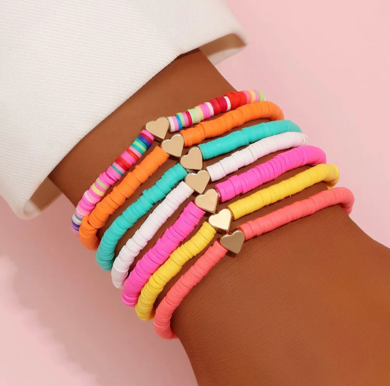 Heart Beaded Bracelets