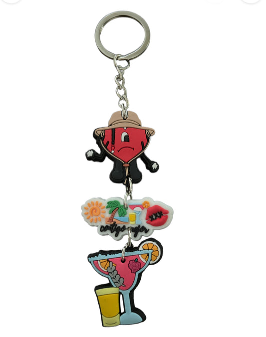 Bad Bunny 3 piece keychain #20