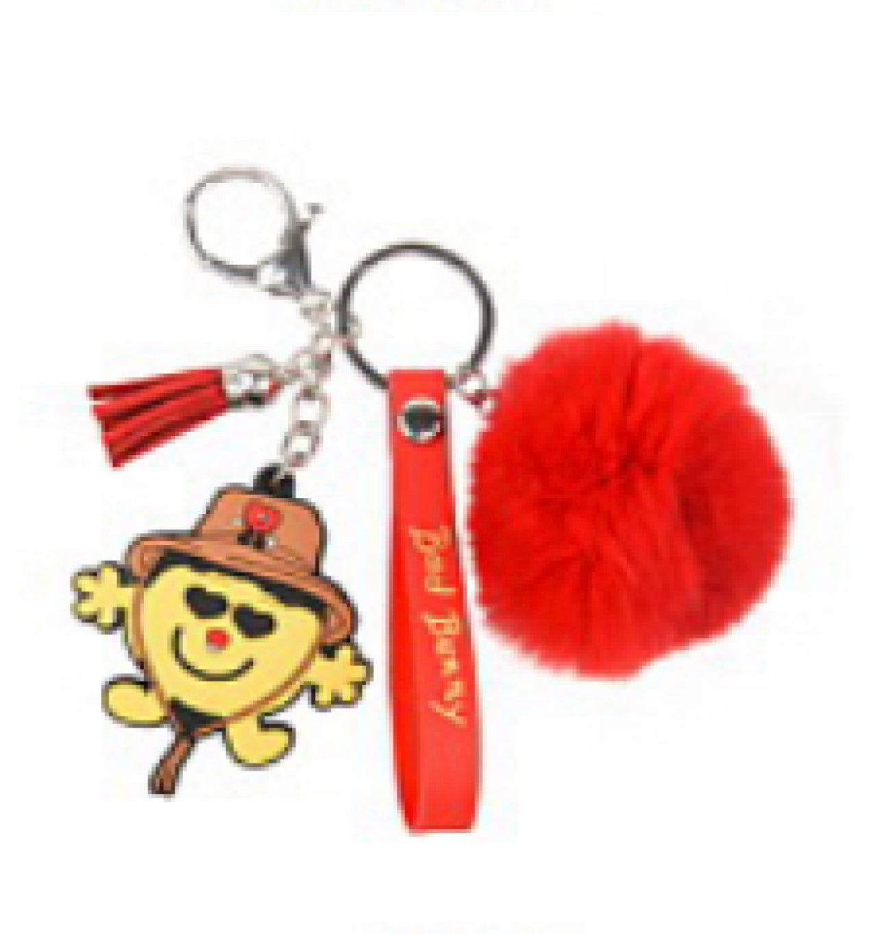 Little Miss Bad Bunny Obsessed Pompom Keychain #13