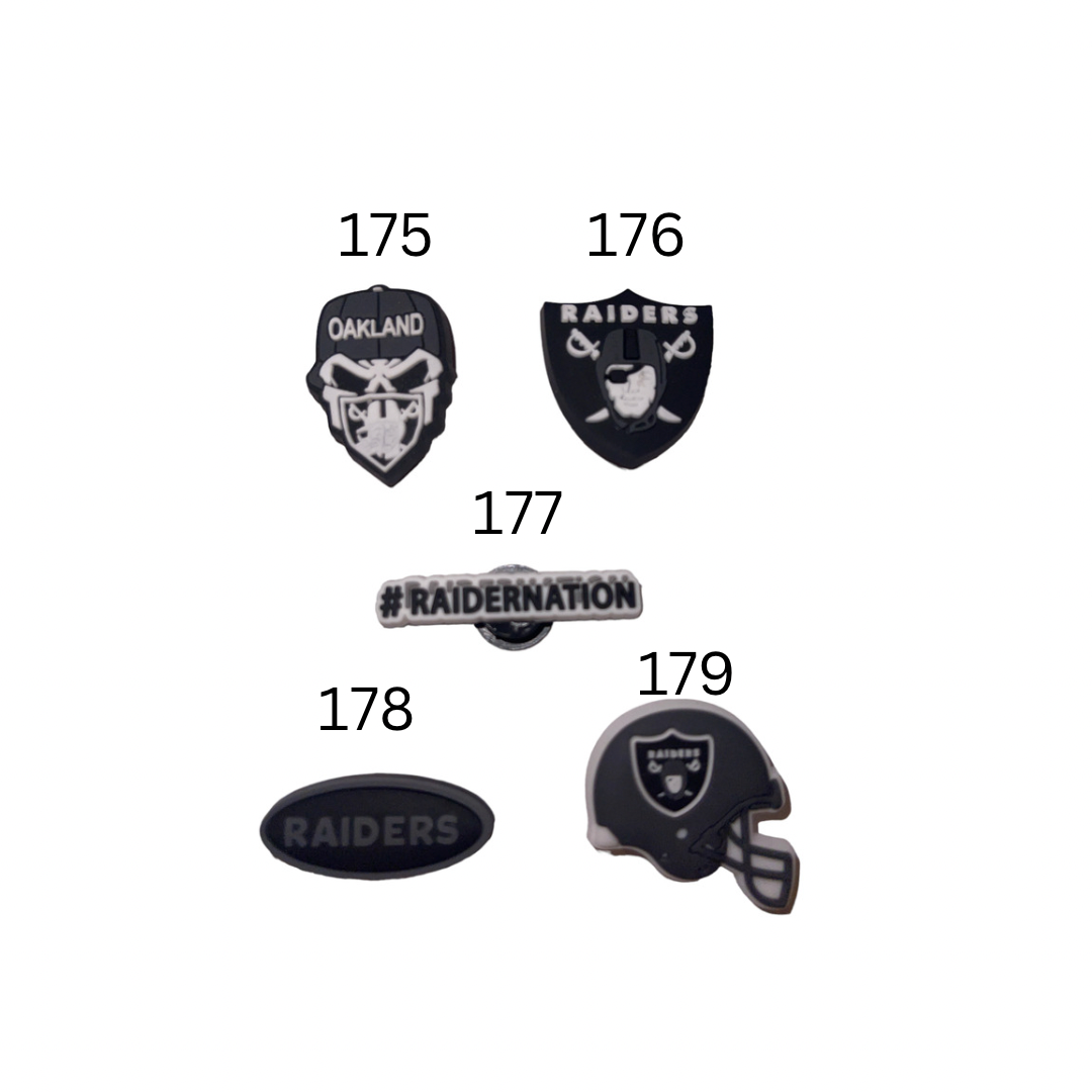 Raiders Croc Charms