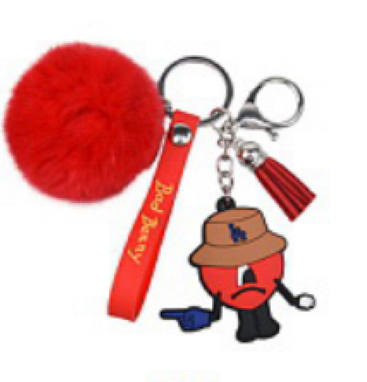 Bad Bunny LA Pompom Keychain #7