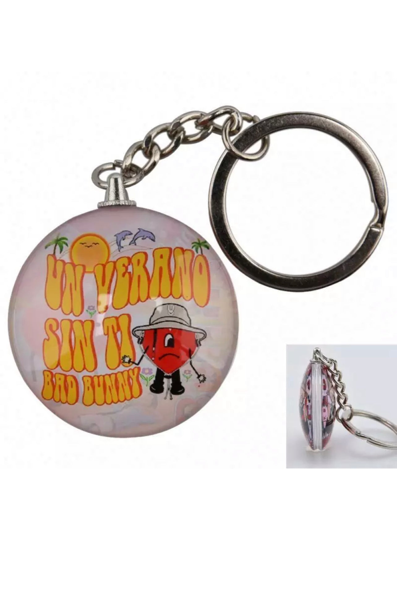 Bad Bunny Glass Keychain #67