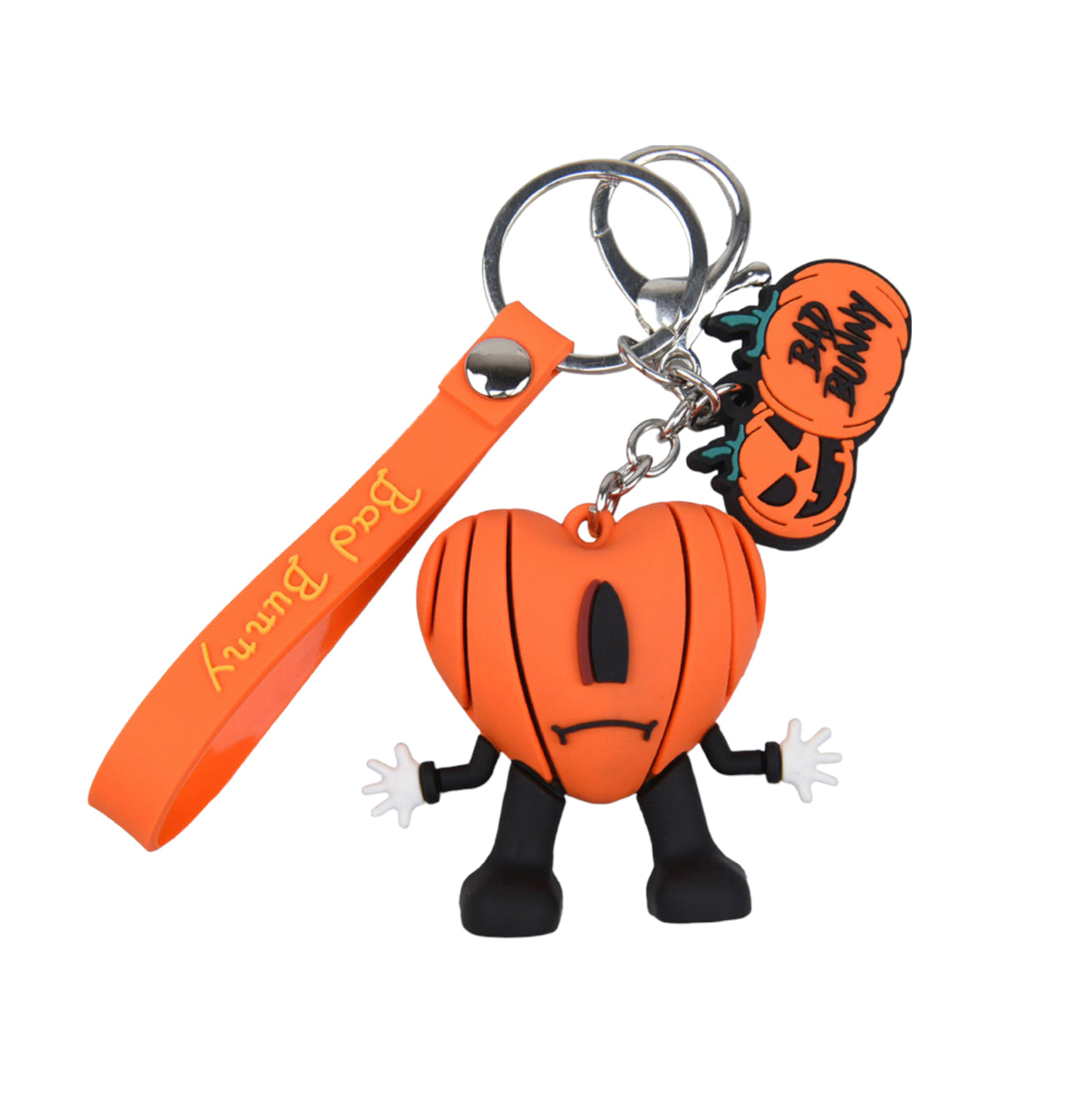 Bad Bunny pumpkin Keychain #17