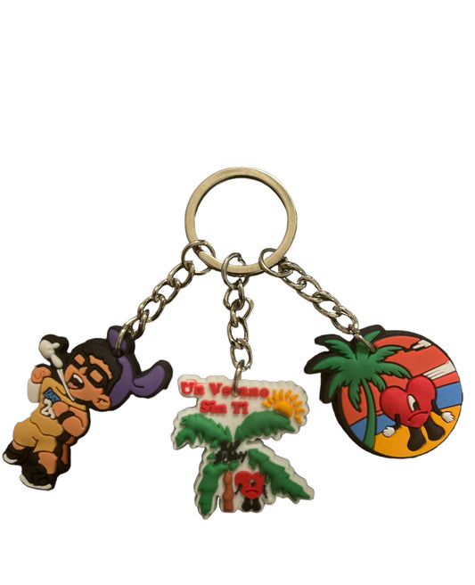 3 Piece Bad Bunny Keychain #38