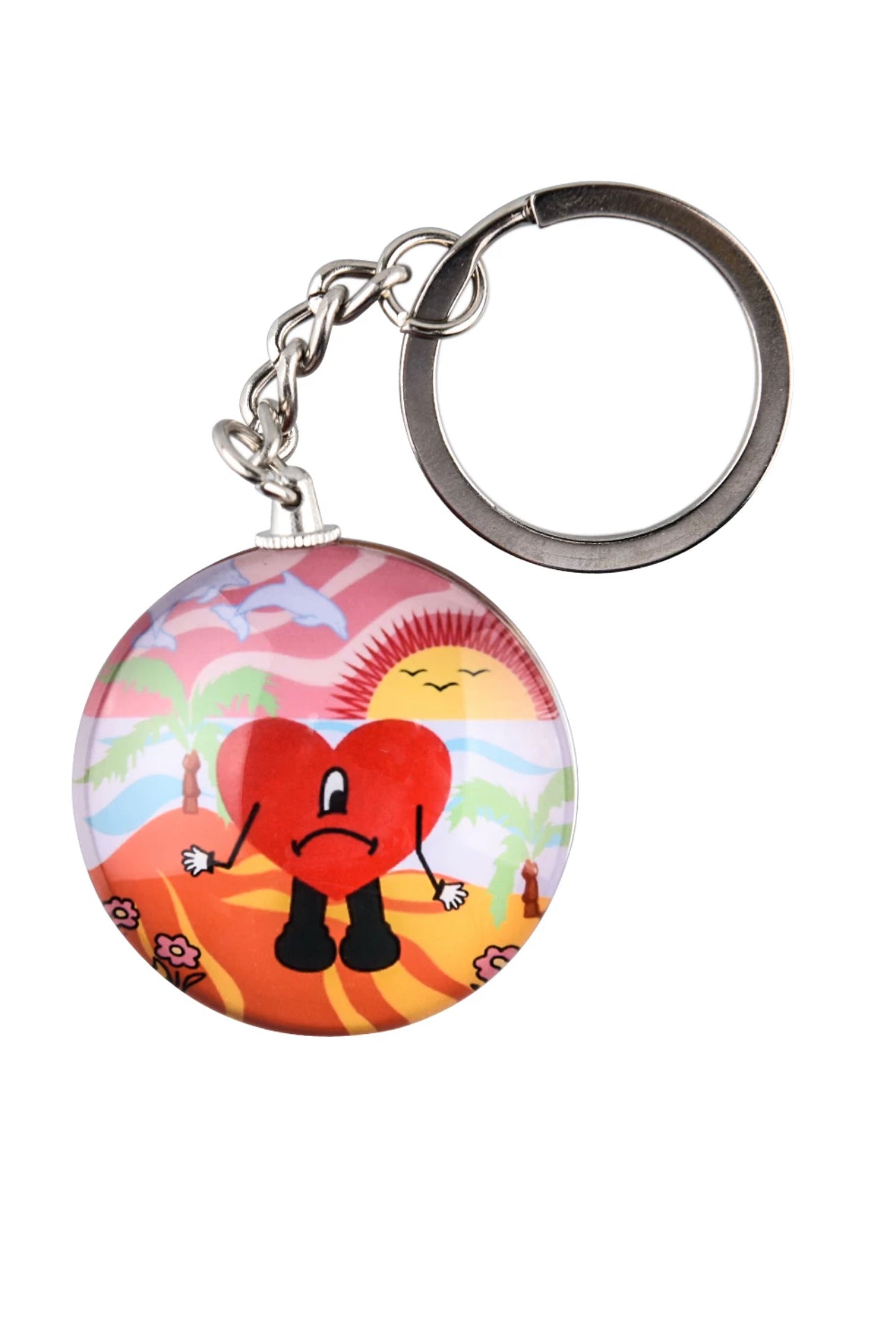 Bad Bunny Glass Keychain #66